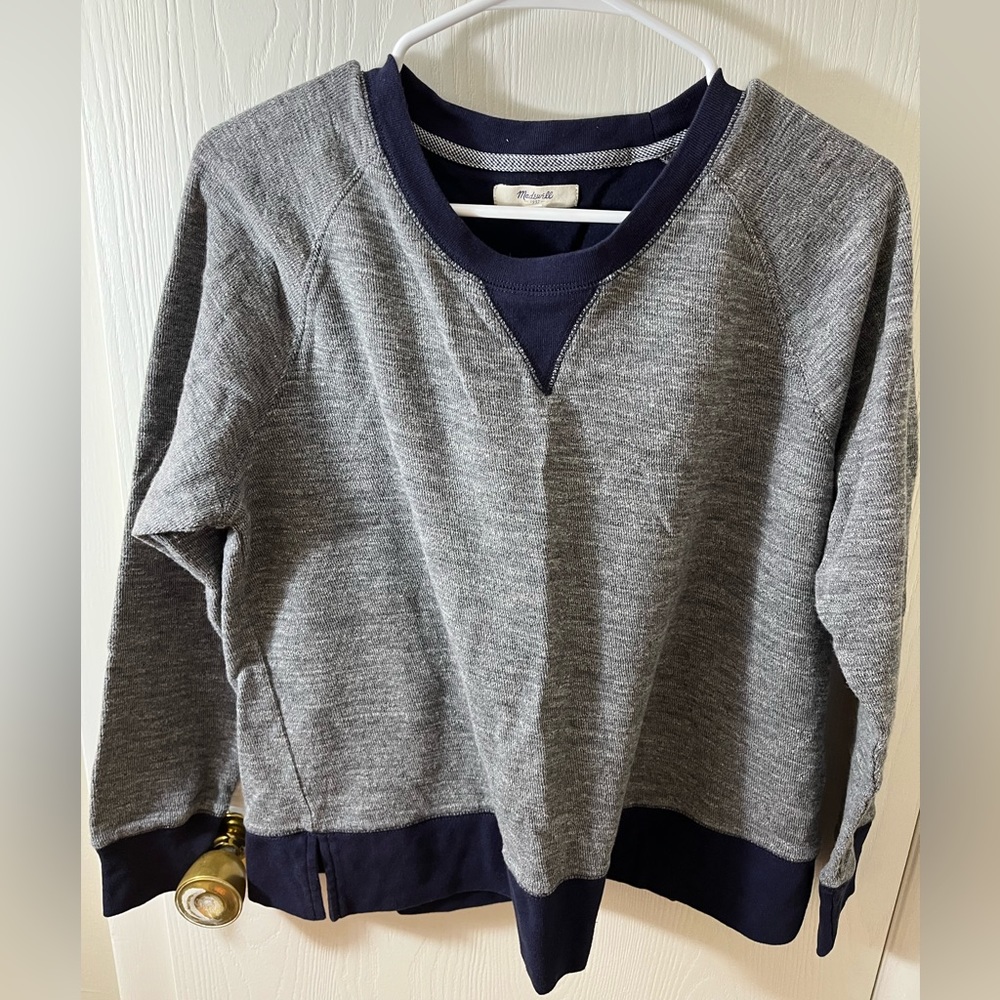 Madewell grey crewneck sweater